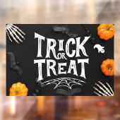 Trick or treat Windows Cling Raamsticker (Vel 2)
