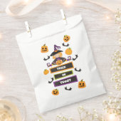 Trick or treat Witch Bat Pumpkin Halloween Bedankzakje (Geknipt)
