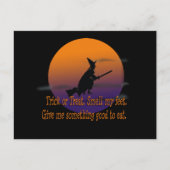 Trick or treat Witch Briefkaart (Voorkant)
