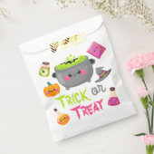 Trick or treat Witch Cauldron Halloween Bedankzakje (Gezegeld)