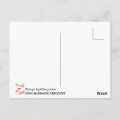 Trick or treat Witch Legs Snoep Halloween Ontwerp Briefkaart (Achterkant)