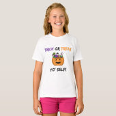 Trick or treat Yo 'Self Funny Snoep Halloween T-shirt (Voorkant volledig)