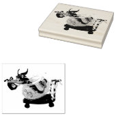 Trick or treat Zeemeermin Rubberstempel (Gestempeld)