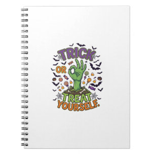 Trick Or Treat Zelf Zombie Hand Halloween Snoep Notitieboek