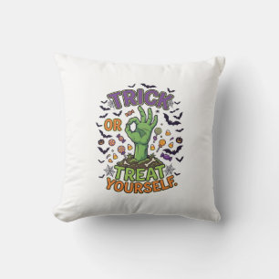 Trick Or Treat Zelf Zombie Hand Halloween Snoepgoe Kussen