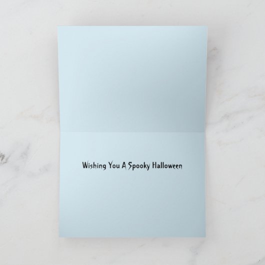 Trick or treat Zombie Halloween Wenskaart Feestdagen Kaart (Binnen)