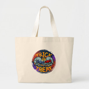 Trick or treat - Zombie Hand met Snoep Grote Tote Bag