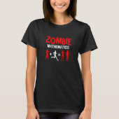 Trick or treat Zombie Mathematics Halloween Party T-shirt (Voorkant)