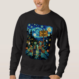 Trick or Treat Zombies – Van Gogh Sterren Hallowee Trui