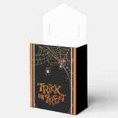 Trick or treat Zwart & Sinaasappel & Wit Snoepjes  Bedankdoosjes (Geopend)