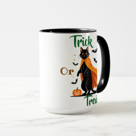 Trick or treat Zwarte Kat Specialty Mok