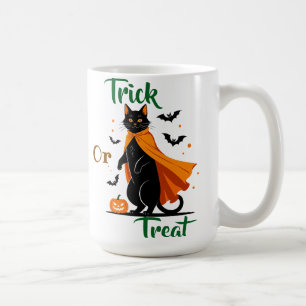 Trick or treat Zwarte Kat Specialty Mok