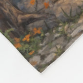 Trick or Treater, dappere Halloween kostuum meisje Fleece Deken (Hoek)