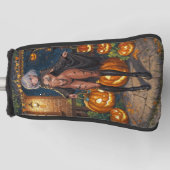 Trick or Treater, dappere Halloween kostuum meisje Golfheadcover (Voorkant)