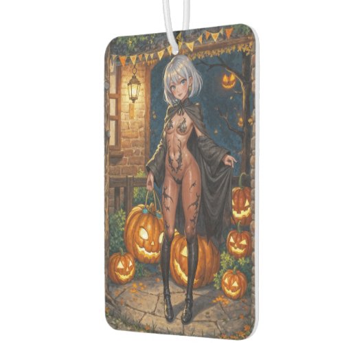 Trick or Treater, dappere Halloween kostuum meisje Luchtverfrisser (Links)