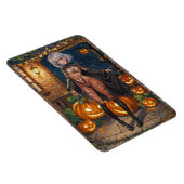 Trick or Treater, dappere Halloween kostuum meisje Magneet (Rechterzijde)