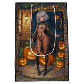 Trick or Treater, dappere Halloween kostuum meisje Medium Cadeauzakje (Achterkant)