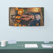 Trick or Treater, dappere Halloween kostuum meisje Spandoek (Beurs)