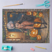 Trick or Treater, dappere Halloween kostuum meisje Tissuepapier (Craft)