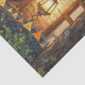 Trick or Treater, dappere Halloween kostuum meisje Tissuepapier (Detail)