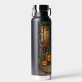 Trick or Treater, dappere Halloween kostuum meisje Waterfles (Voorkant)