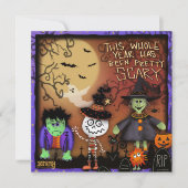 Trick or Treater Spooky Kinder Inspirivity Feestdagenkaart (Voorkant)