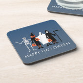 Trick or Treaters Halloween Bier Onderzetter (Linkerzijde)