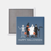 Trick or Treaters Halloween Magneet (Voorkant / Achterkant)