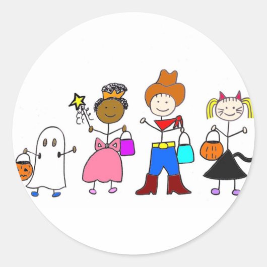 Trick or Treaters' Halloween Stickers (Voorkant)