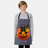 Trick-or-Treating Halloween Party Cat Schort (Gedragen)