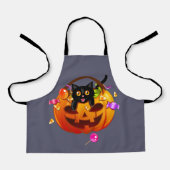 Trick-or-Treating Halloween Party Cat Schort (Voorkant)