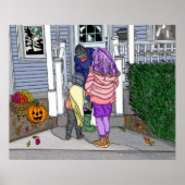 Trick or Treating in the Suburbs on Halloween   Poster (Voorkant)