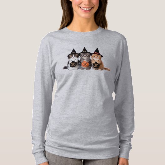 Trick-or-Treating Kittens T-Shirt (Voorkant)