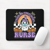 Trick Or Treatment Cute Halloween Ghost Nurse Nigh Muismat (Met muis)