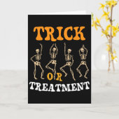Trick Or Treatment Fysiotherapie Skelet Pt Ha Kaart (Gele Bloem)