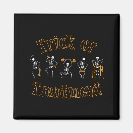 Trick Or Treatment Pt Fysiotherapeut Magneet (Voorkant)