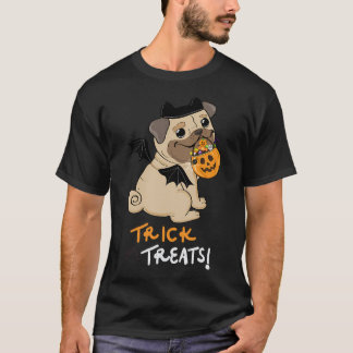 Trick or Treats Halloween Pugs Kostuum T-shirt