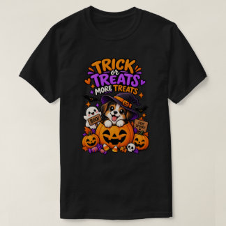Trick or Treats Meer Treats Schattige Halloween Pu T-shirt