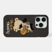 Trick or Treats Pug Kostuum iPhone Hoesje (Achterkant horizontaal)
