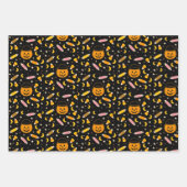 Trick or Treats Spooky Seizoen Retro Halloween Inpakpapier Vel (Voorkant 2)