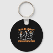 Trick Or Triage Emergency Department Er Skeleton H Sleutelhanger (Voorkant)