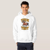 Trick or Trot Horse Design for Equestrian Fans Hoodie (Voorkant volledig)