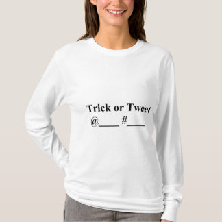Trick or Tweet Dames Hanes Nano Langarm T T-shirt