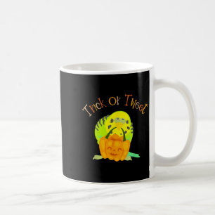 Trick or Tweet Parkiet Budgie Mom Halloween Bird Koffiemok