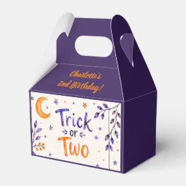 Trick or Two Halloween 2de verjaardag Cute Feestje Bedankdoosjes