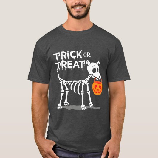 Trick Orreat Halloween Hond cadeau T-shirt (Voorkant)