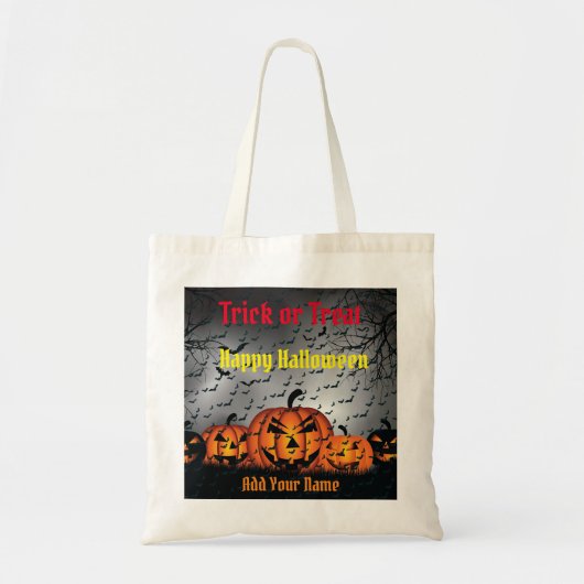 Trick ors treat Happy Halloween Tote Bag (Voorkant)