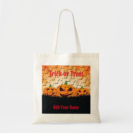 Trick ors treat Happy Halloween Tote Bag (Voorkant)