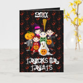 Trick ors treat kaart (Gele Bloem)