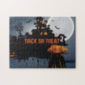 Trick ors treat kasteel legpuzzel (Horizontaal)